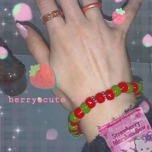 Strawberry kandi bracelet